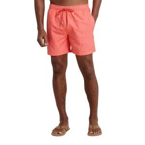 NEW SOUTHERN TIDE floral fusion swim trunk in sunset coral